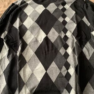 Men’s Black Argyle Perry Ellis Sweater